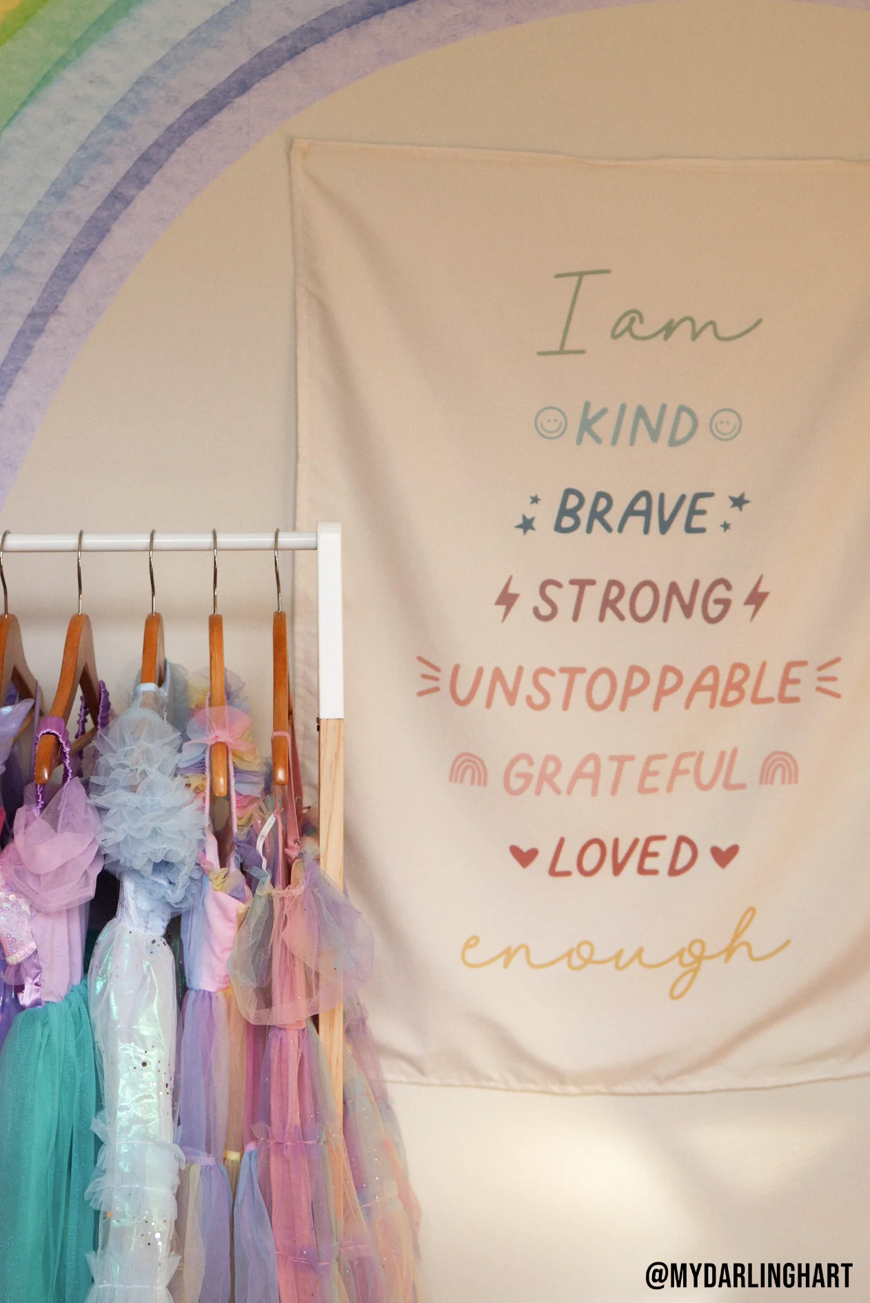 Affirmations Banner (Muted Rainbow) - Image 11