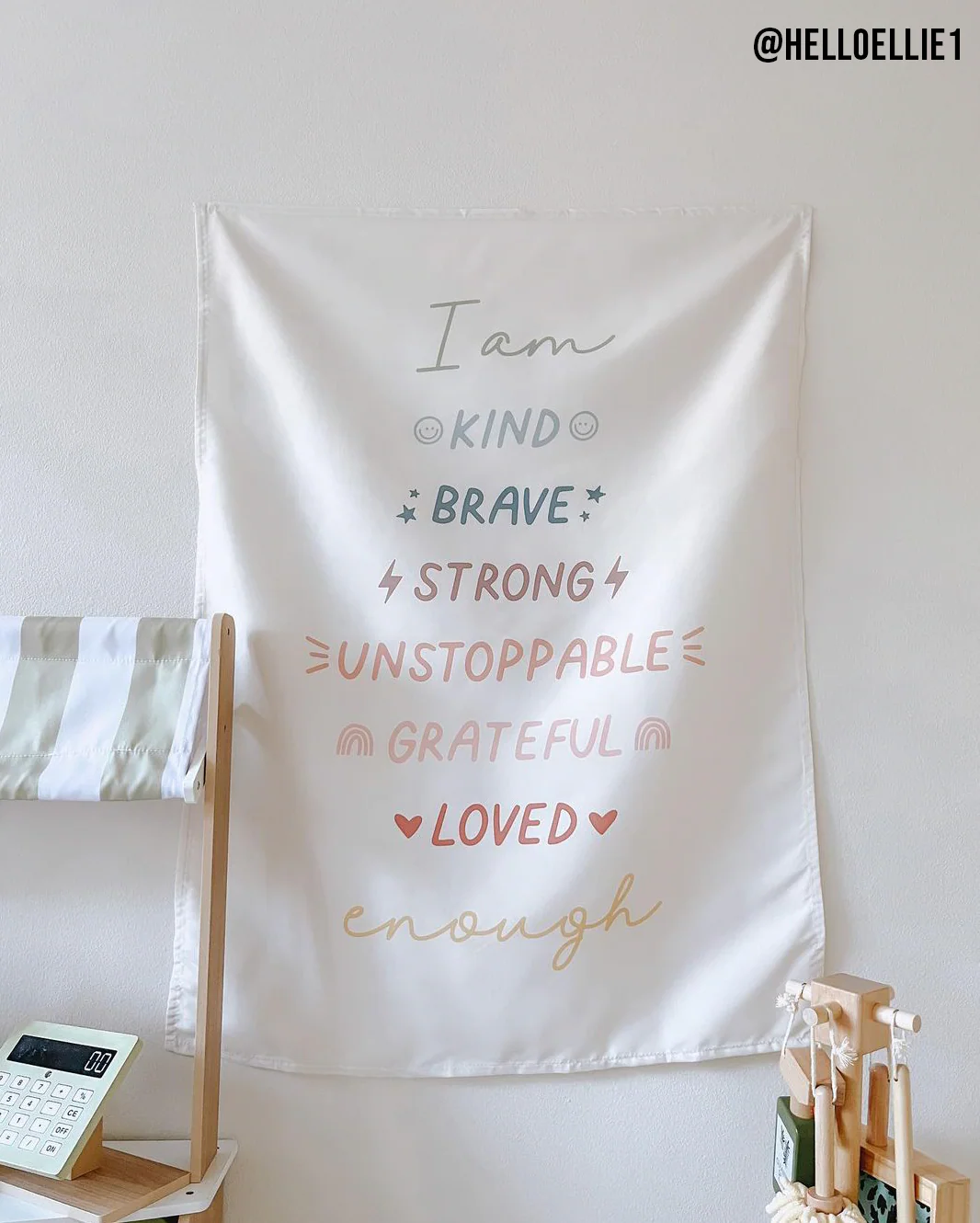 Affirmations Banner (Muted Rainbow) - Image 9