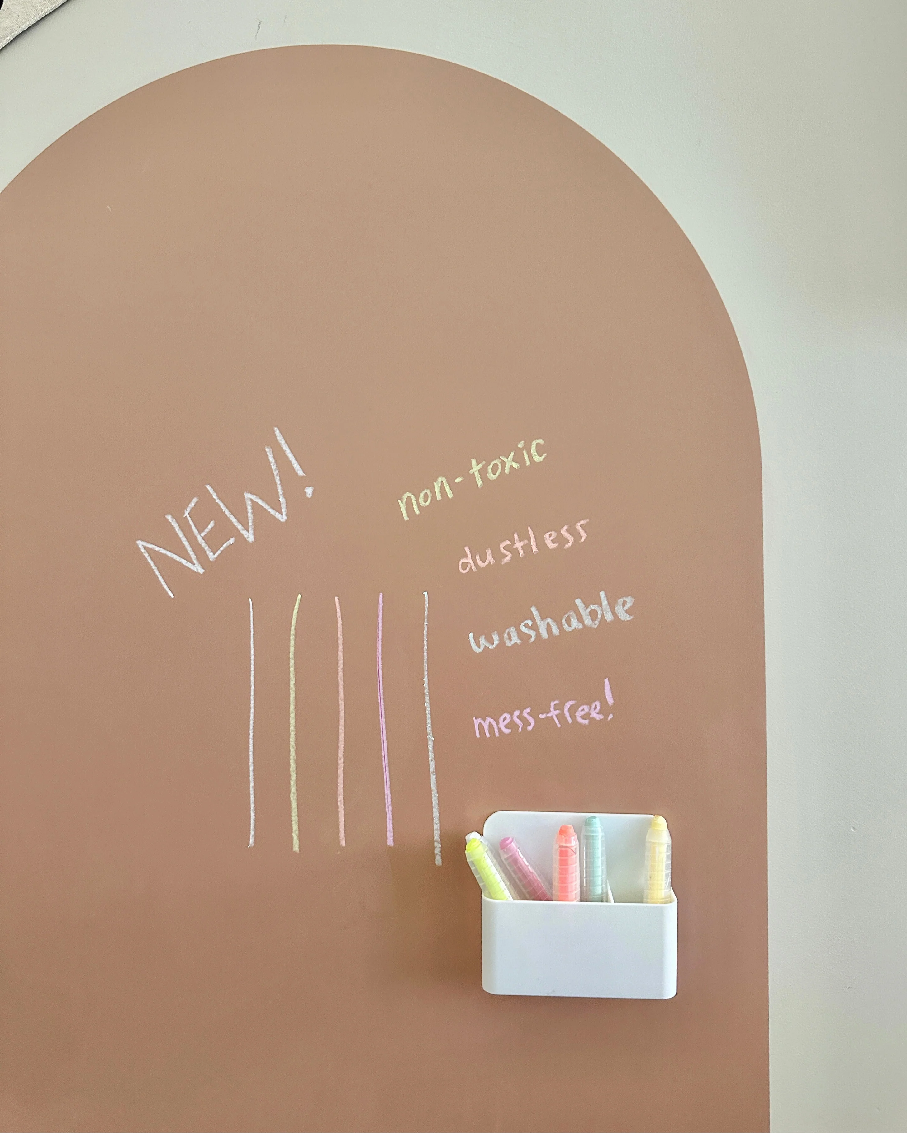 Dustless Chalk Crayons + Magnetic Holder Bundle for Magic Playwall - Image 3
