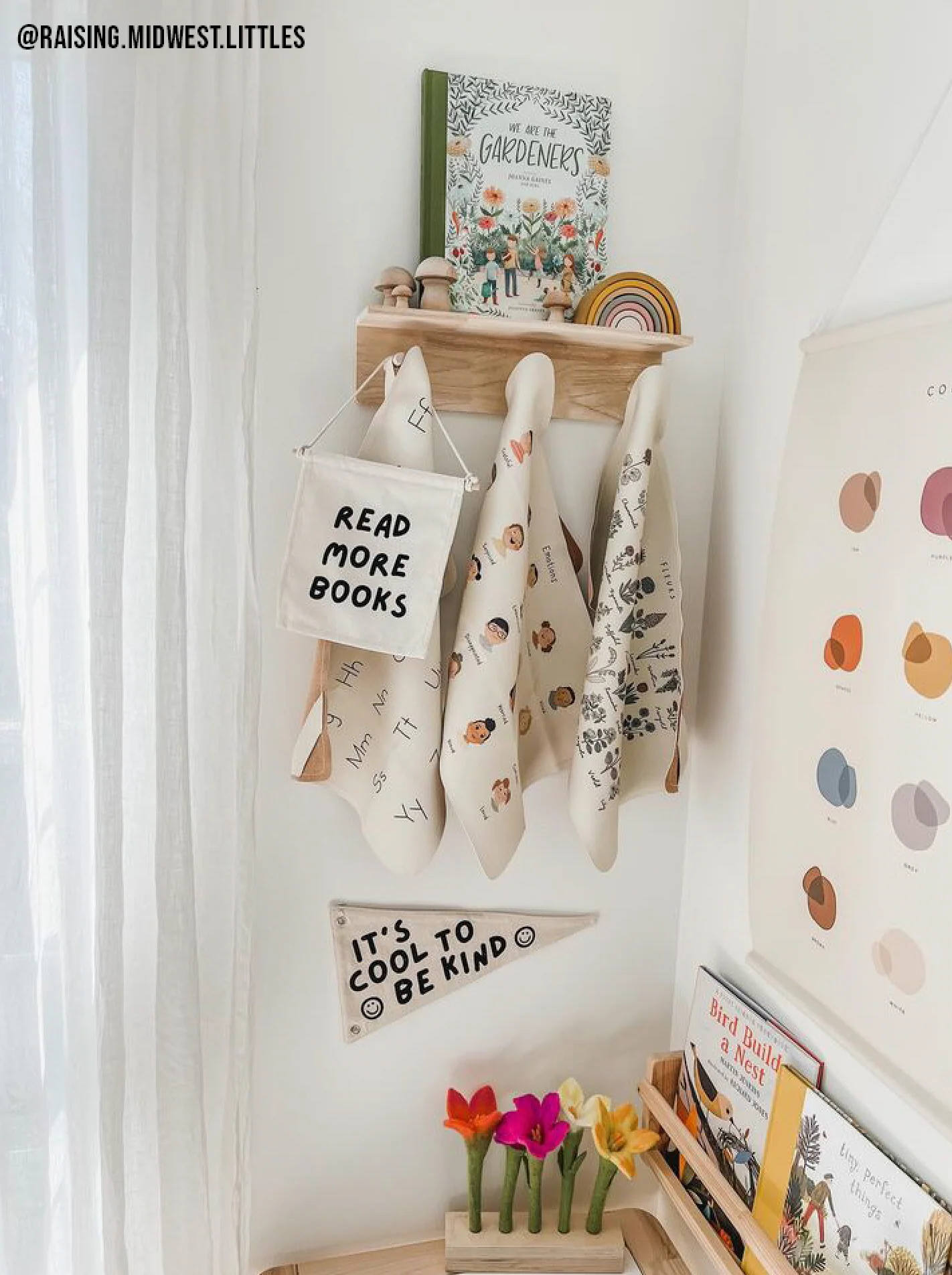 It's Cool To Be Kind Canvas Pennant Flag - Image 3