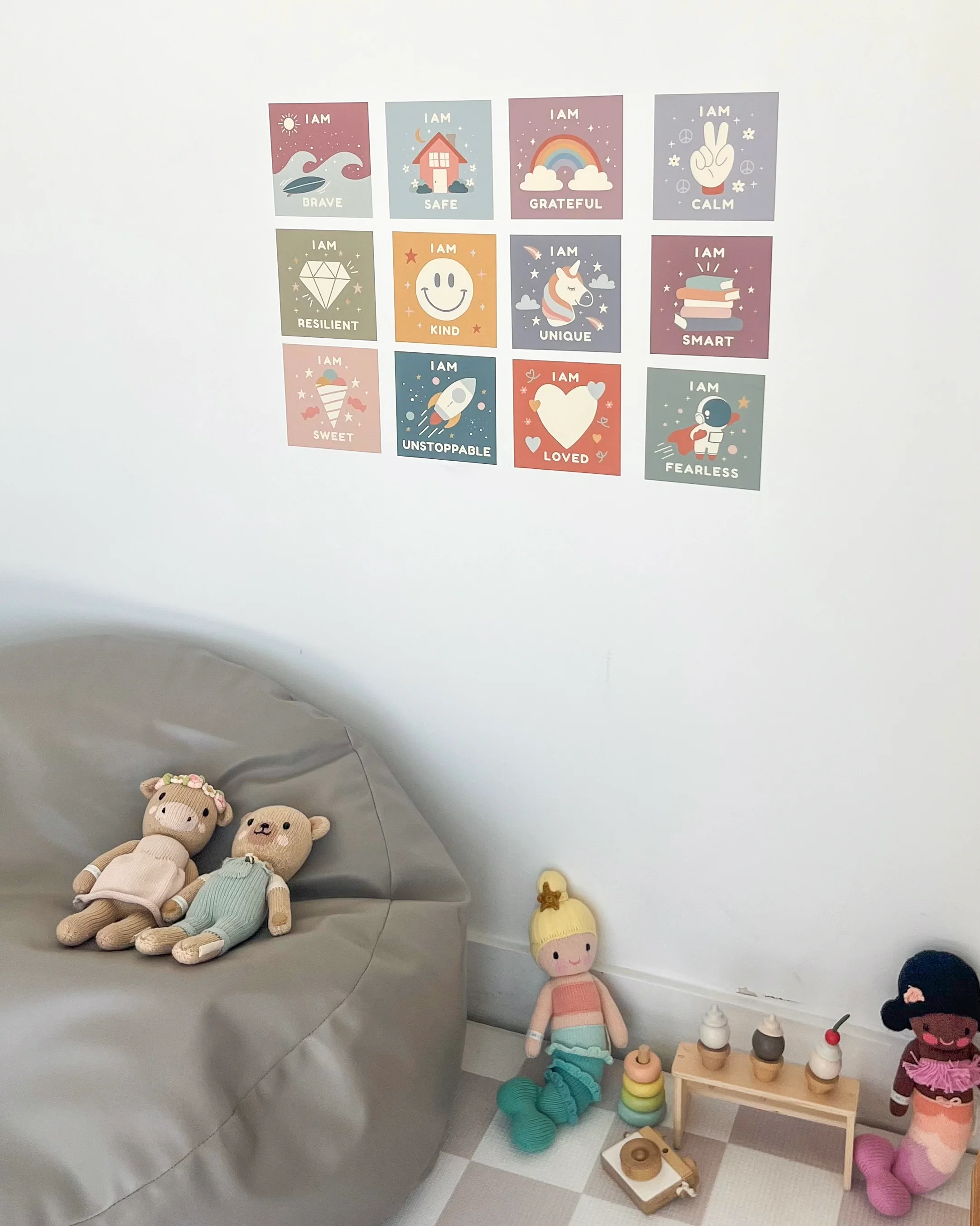 Peel & Stick Fabric Wall Stickers - Affirmation Squares - Image 6