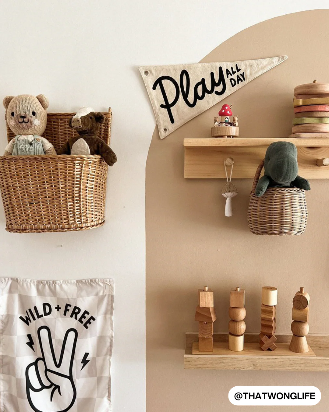 Play All Day Canvas Pennant Flag - Image 5