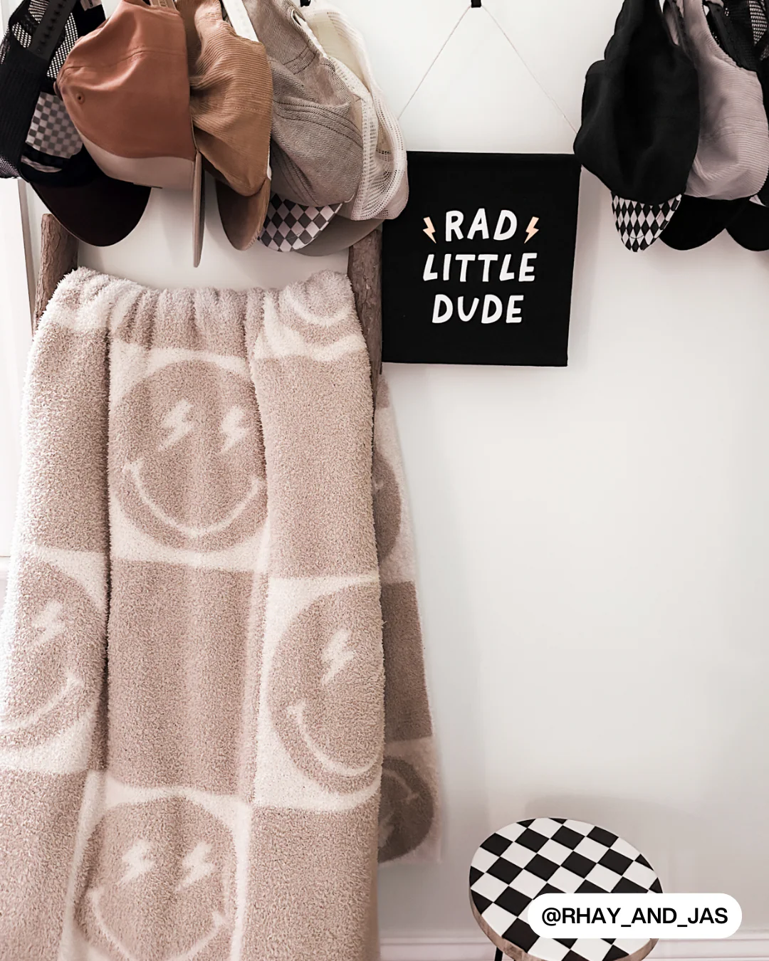Rad Little Dude (Black) Canvas Hang Sign - Image 5