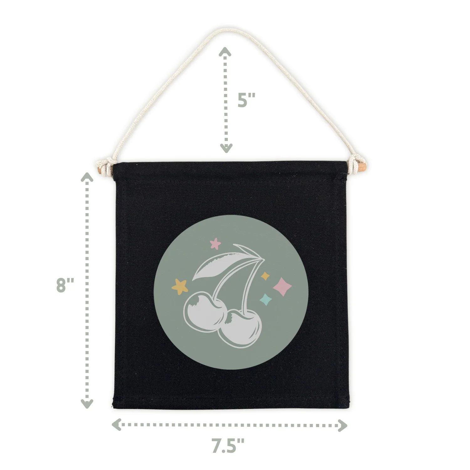 Rad Little Dude (Black) Canvas Hang Sign - Image 6