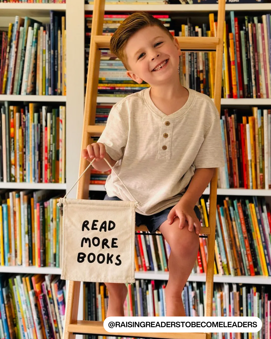 Read More Books Canvas Hang Sign - Image 8