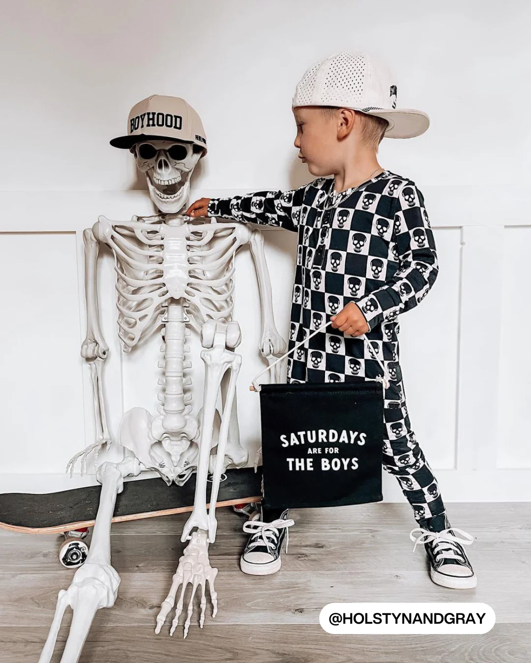 Saturdays Are For The Boys (Black) Canvas Hang Sign - Image 3