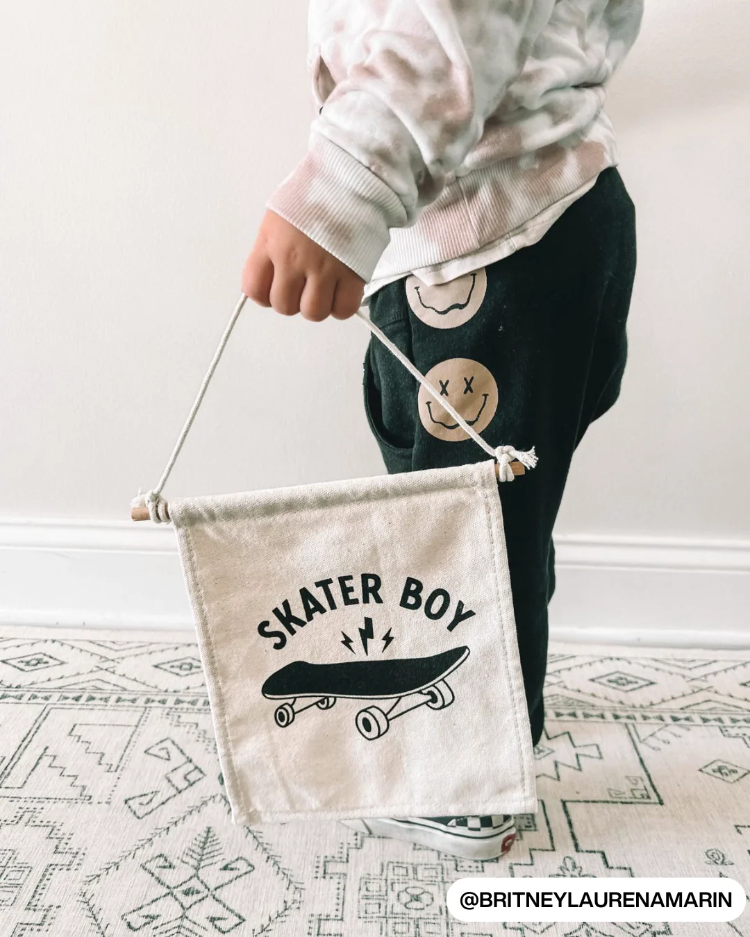 Skater Boy (Natural) Canvas Hang Sign - Image 2