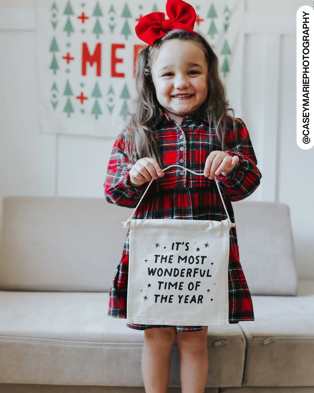 The Most Wonderful Time of The Year Christmas Canvas Hang Sign - Image 6