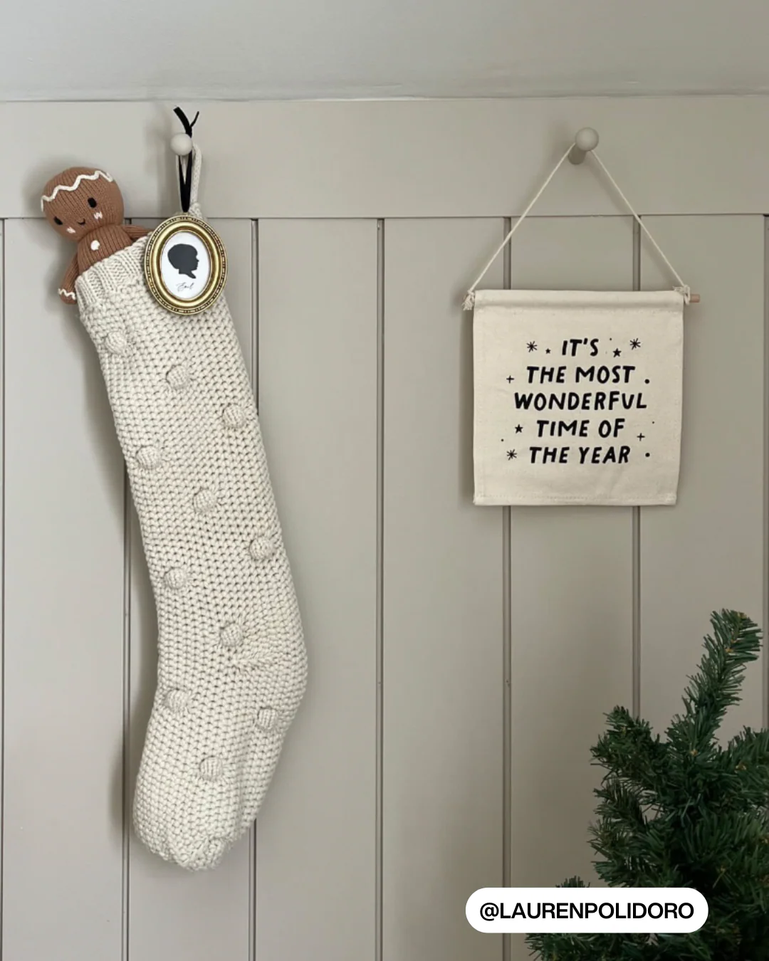 The Most Wonderful Time of The Year Christmas Canvas Hang Sign - Image 8