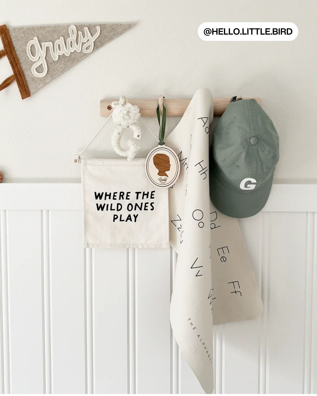 Where The Wild Ones Play Canvas Hang Sign - Image 3